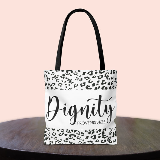 Dignity– Proverbs 31:25 Inspirational Designer Travel Bag Comfort on the Go designer travel bag