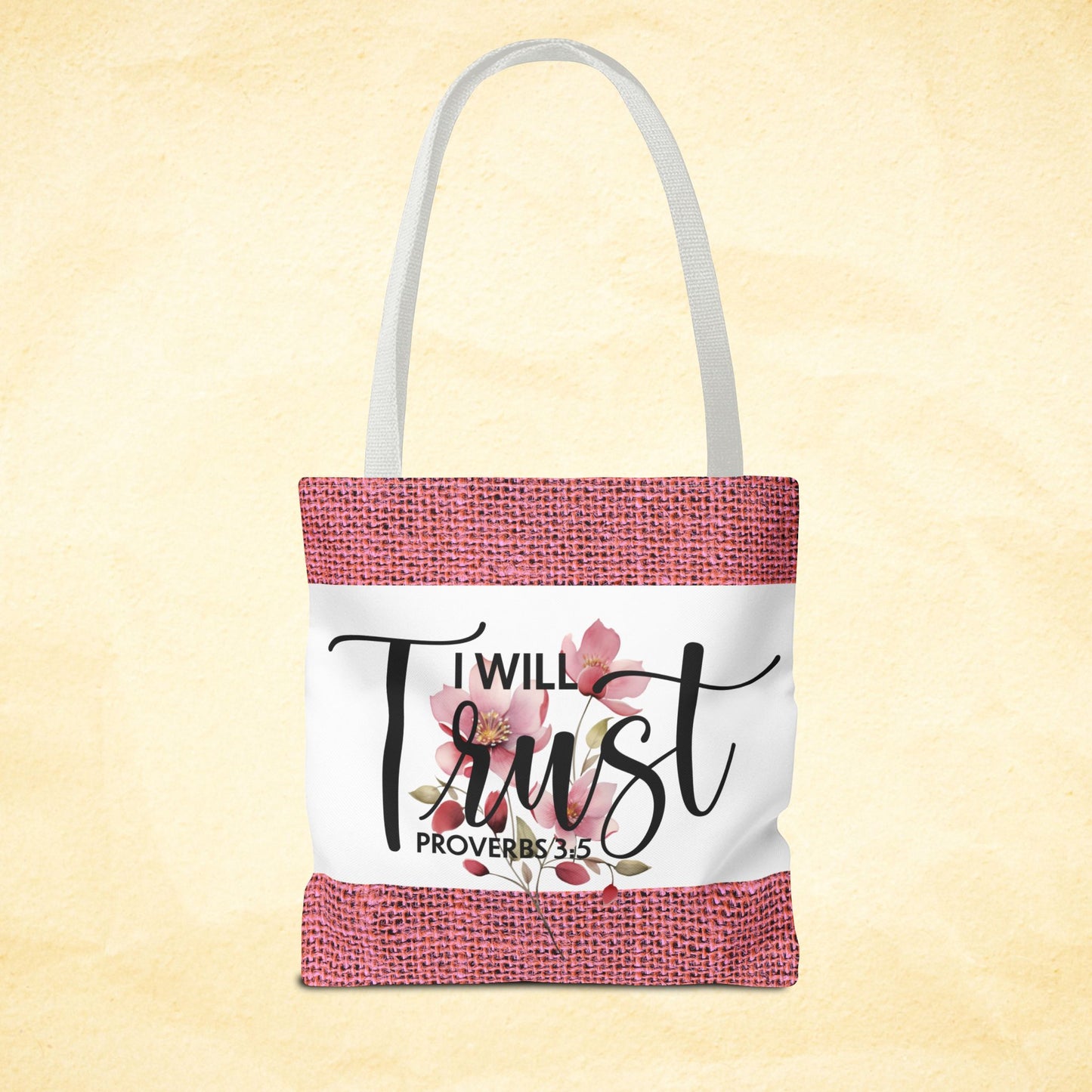 Trust Unshaken Laptop Travel Tote Bag – Proverbs 3:5 | Faith-Fueled Carryall for Daily Confidence Double sided print great for any occasion