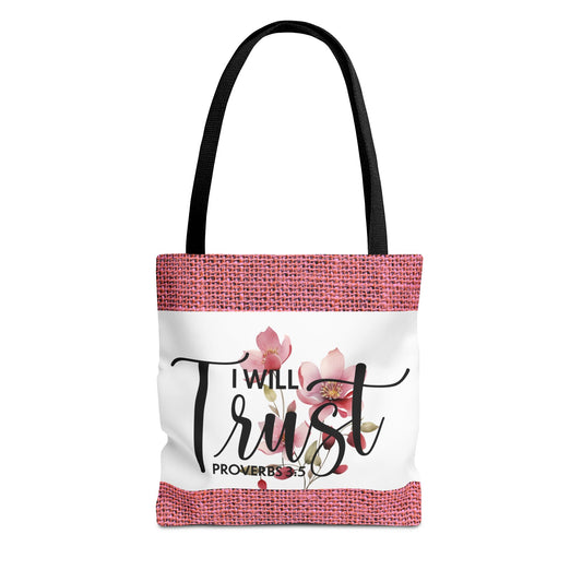 Trust Unshaken Laptop Travel Tote Bag – Proverbs 3:5 | Faith-Fueled Carryall for Daily Confidence Double sided print great for any occasion