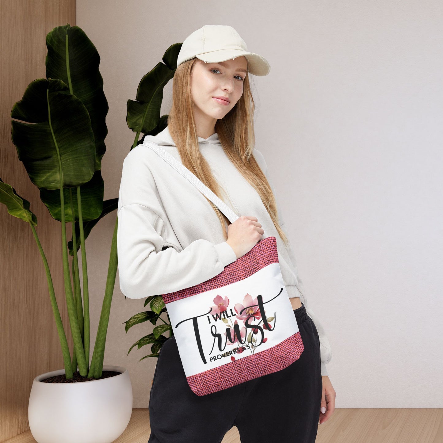Trust Unshaken Laptop Travel Tote Bag – Proverbs 3:5 | Faith-Fueled Carryall for Daily Confidence Double sided print great for any occasion