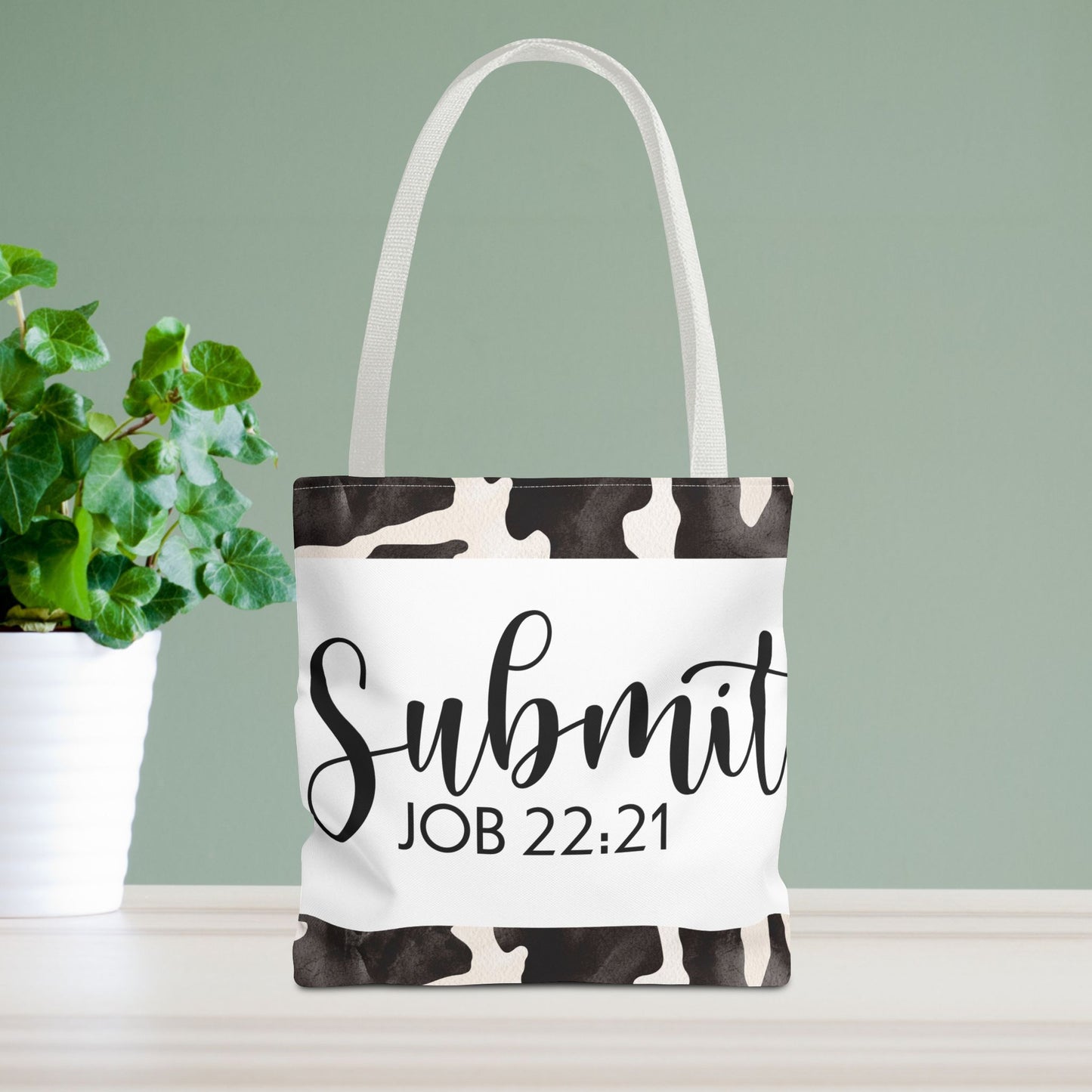 Submit to God's Will – Job 22:21 Scripture-Inspired Designer Travel Bag for Faith-Filled Living and Everyday Encouragement (Double-sided print)