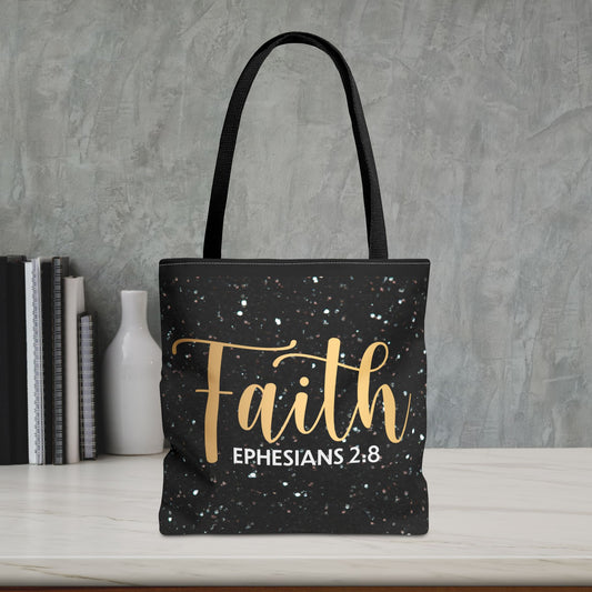 Ephesians 2:8 Travel Bag – Walk in Faith, Live in Grace Faith Tote Bag - Ephesians 2:8