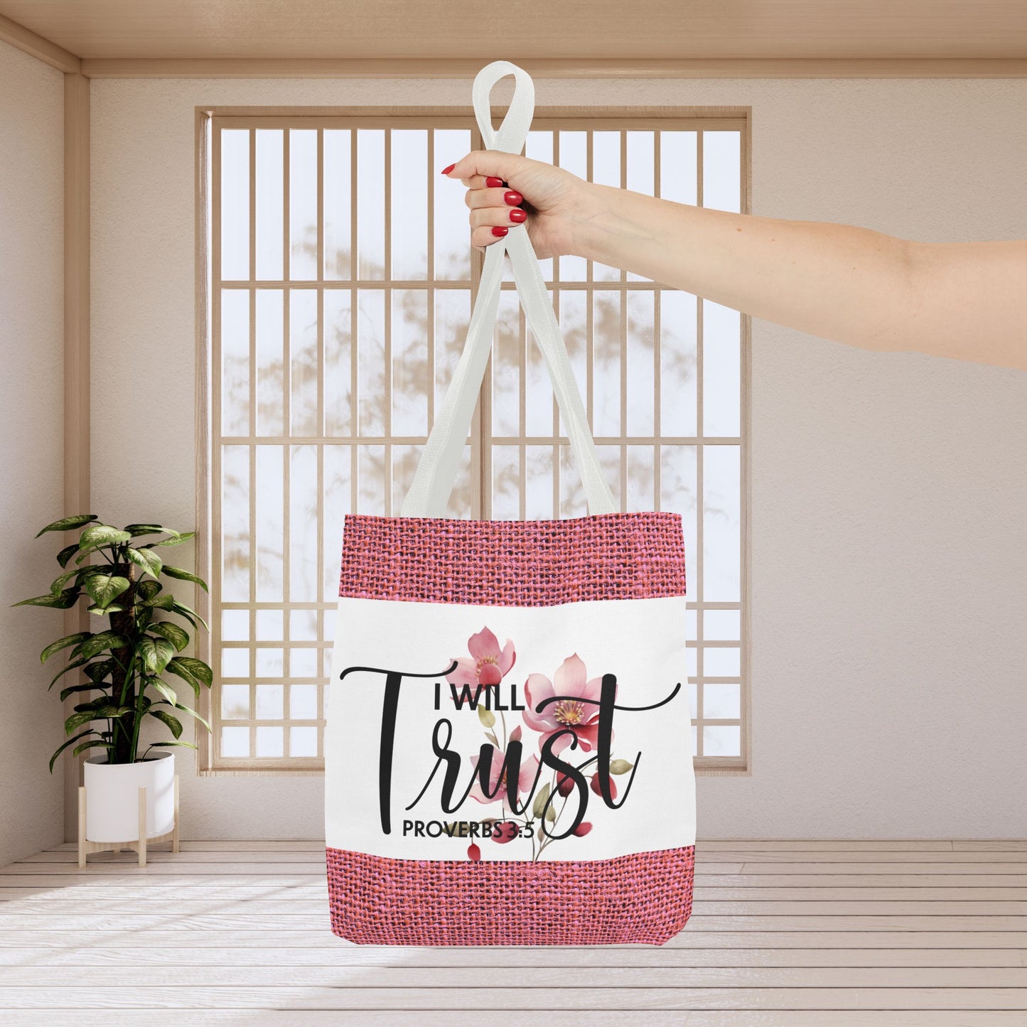 Trust Unshaken Laptop Travel Tote Bag – Proverbs 3:5 | Faith-Fueled Carryall for Daily Confidence Double sided print great for any occasion