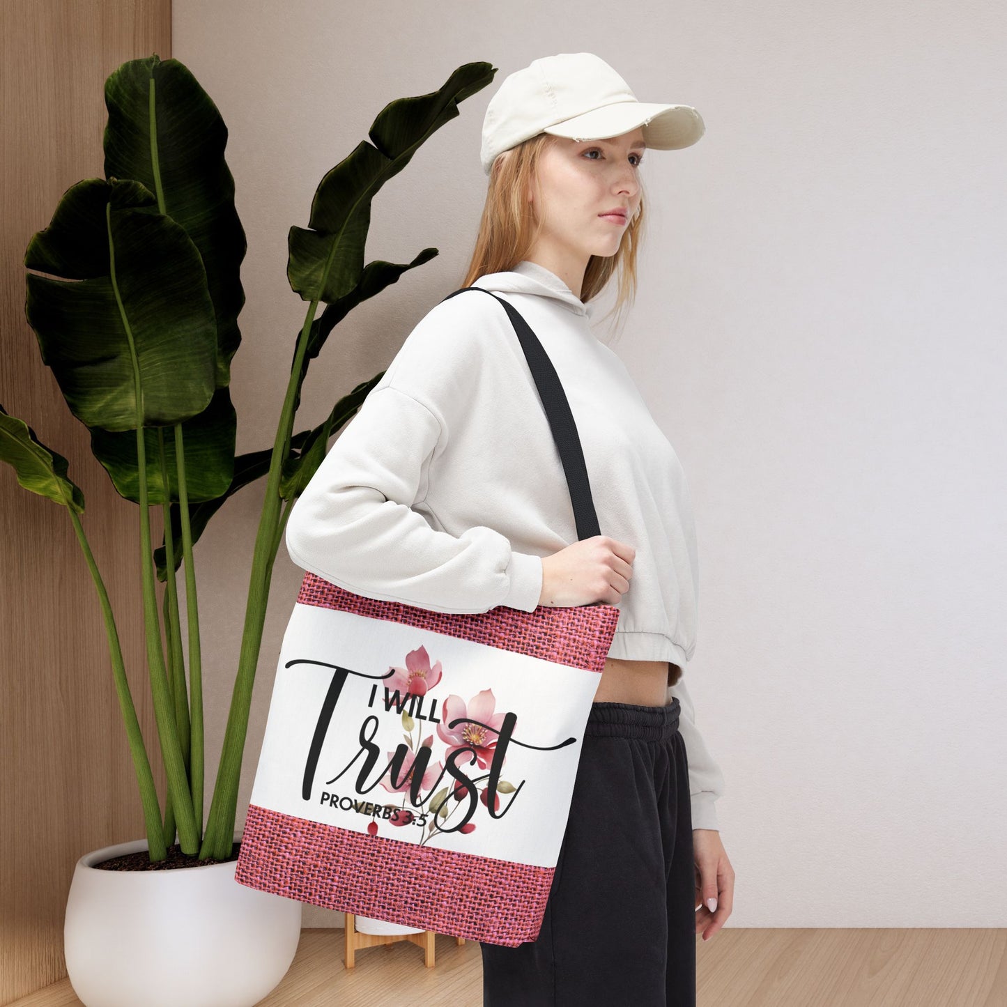 Trust Unshaken Laptop Travel Tote Bag – Proverbs 3:5 | Faith-Fueled Carryall for Daily Confidence Double sided print great for any occasion