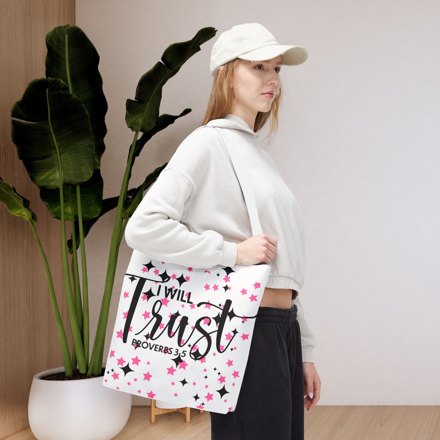 Trust in the Lord Travel  Bag – Proverbs 3:5 | Inspirational Designer Carryall for Daily Encouragement(Double-sided print)