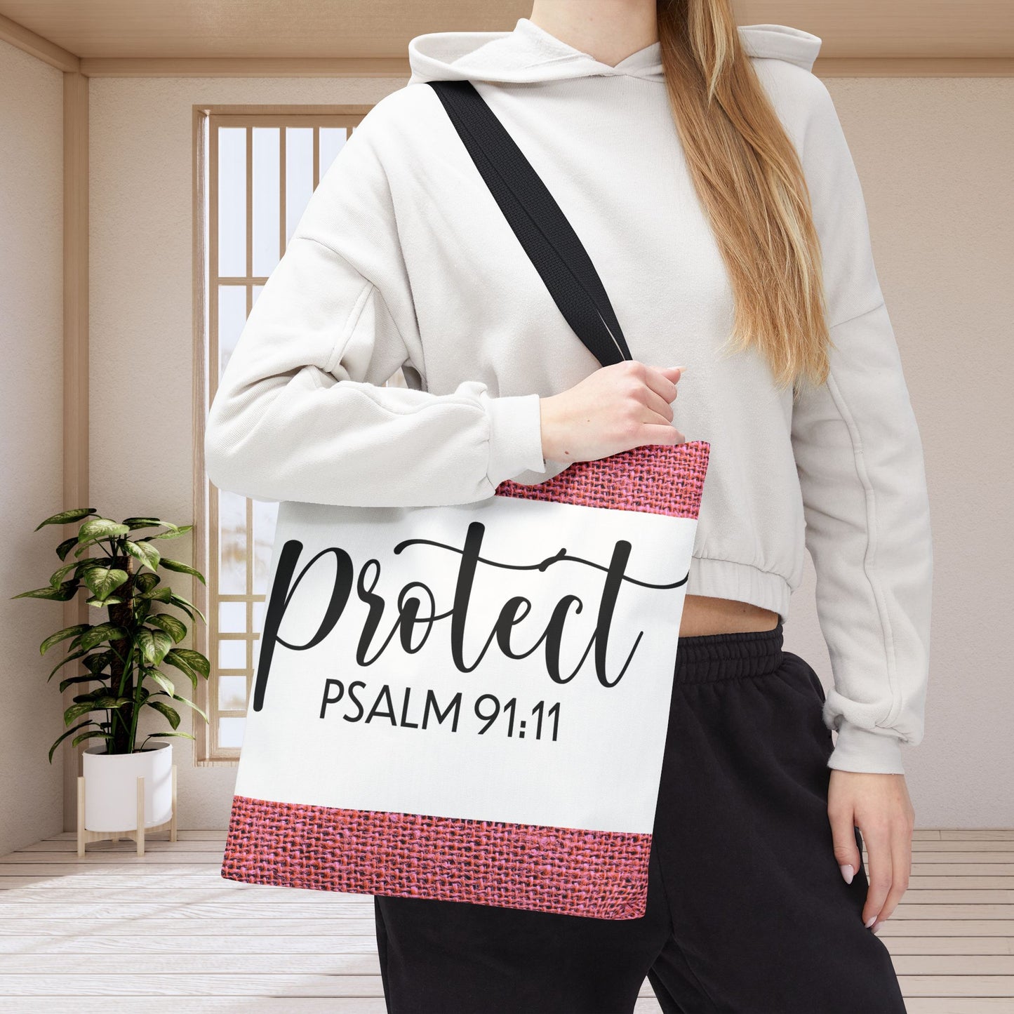 Divine Protection Psalm 91:11 Travel Bag – Everyday Style with Heavenly Assurance (Double-sided printed)